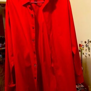 Men’s red button up